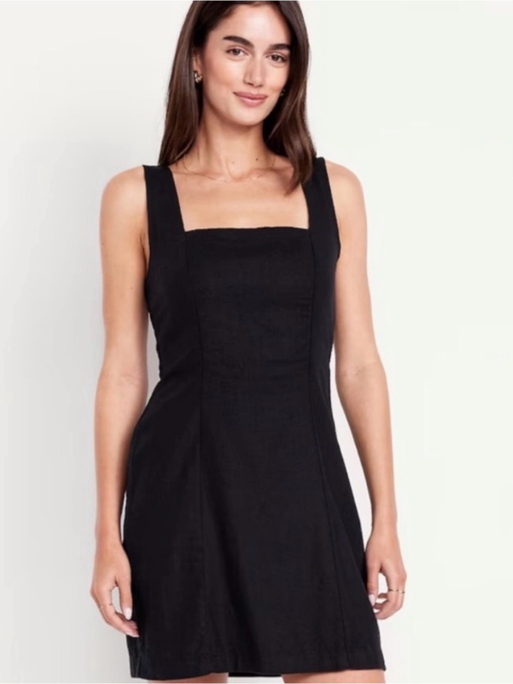 Old Navy Black Square-Neck Mini Dress